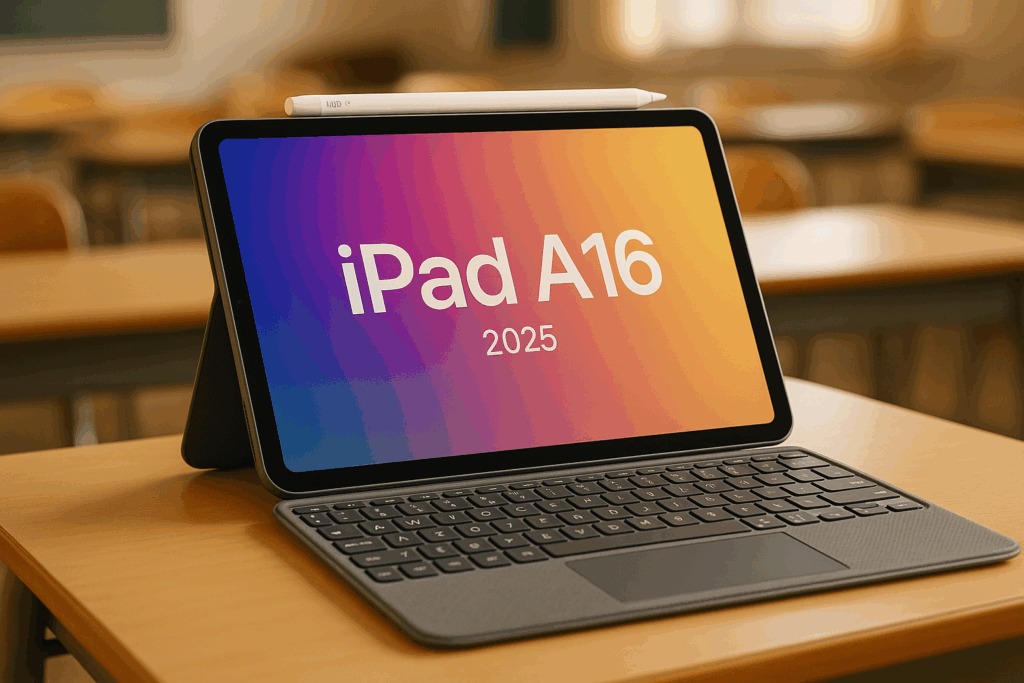 iPAd A16 mit Logitech Combo Touch
